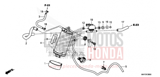 CUVETTE CBR500RAK de 2019